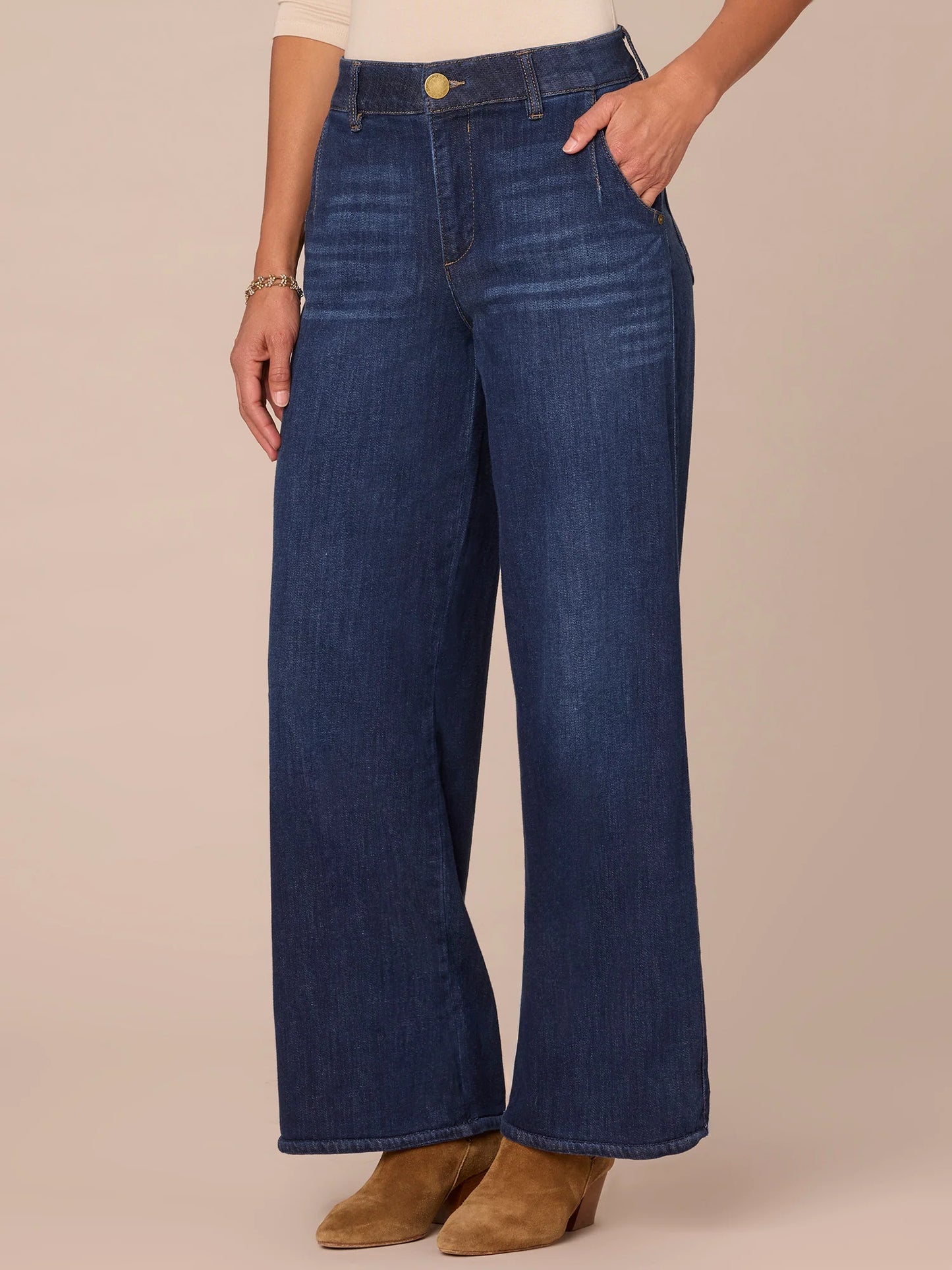 Democracy "Ab"solution Skyrise Wide Leg Jeans with Tulip Hem