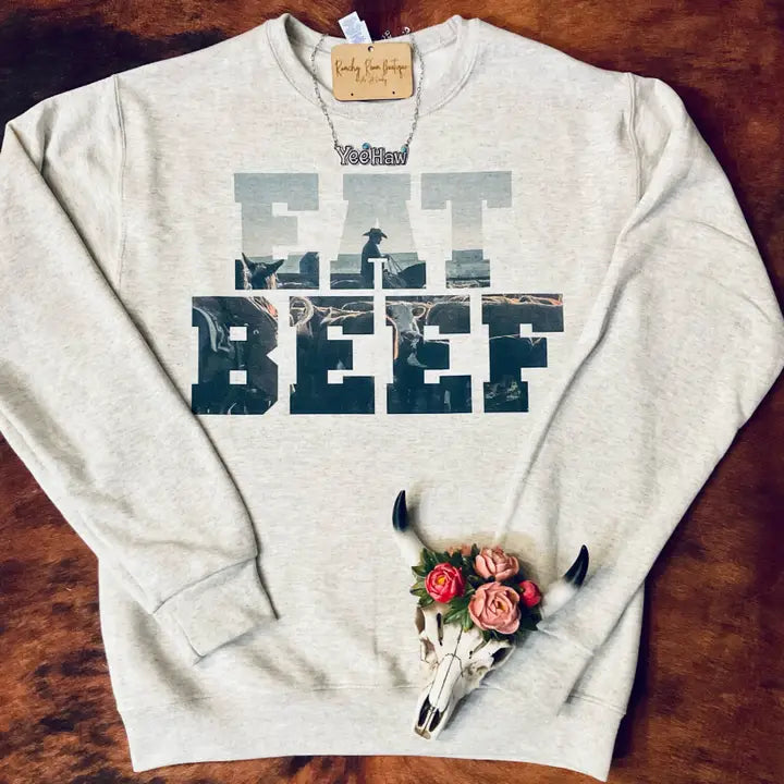 Eat Beef Crewneck Sweatshirt