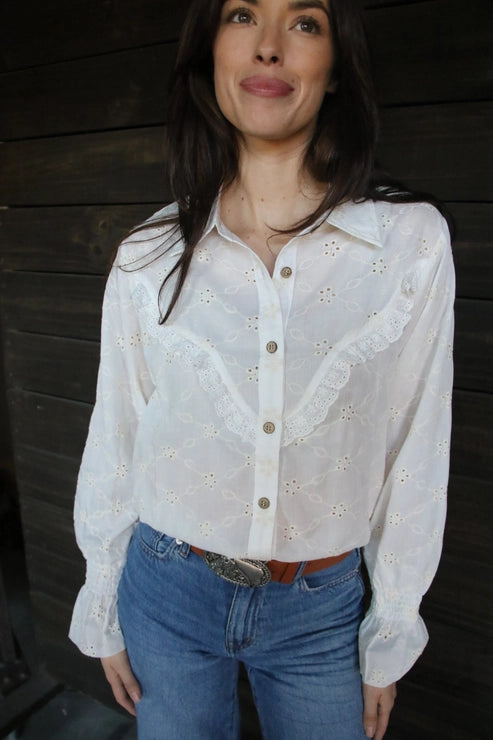 Women's Long Sleeve Button-Up