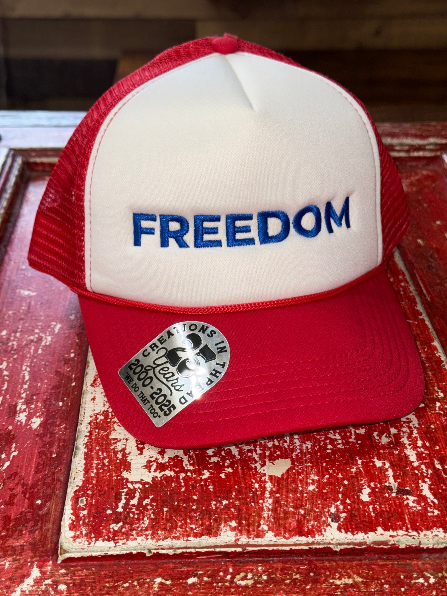 Embroidered Freedom Foam Hats