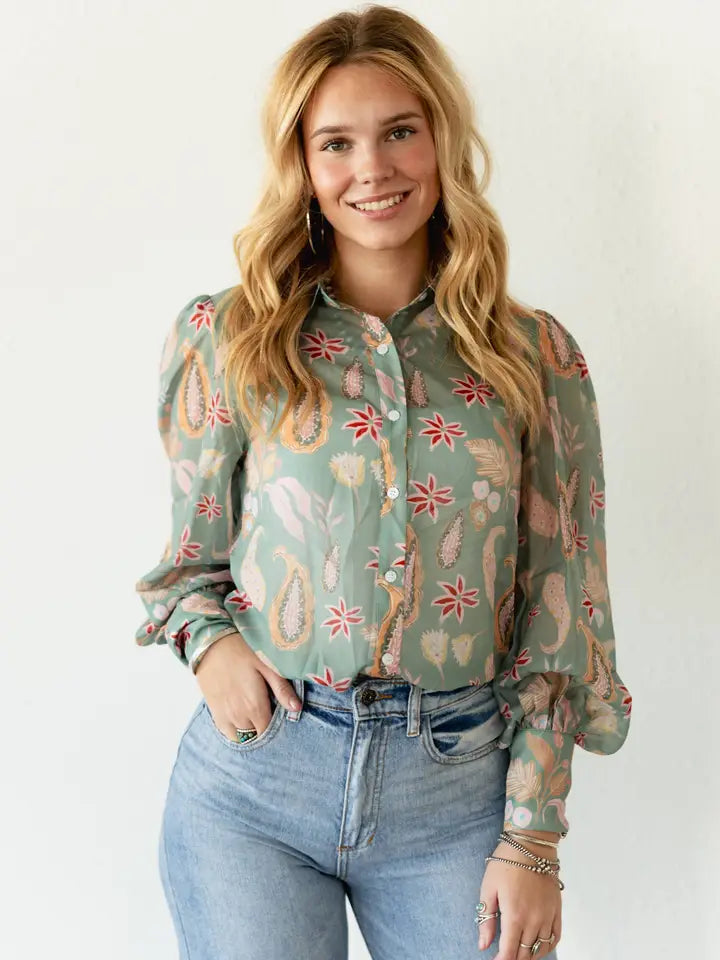 Turquoise Haven Blouses