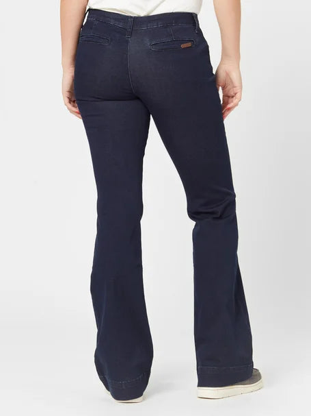 Wrangler Retro Mid-rise Dark Wash Jeans