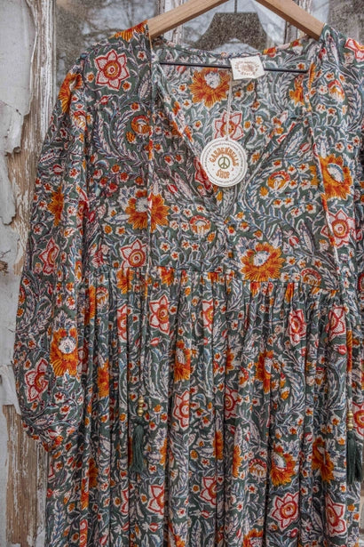 Boho Floral Maxi Dress