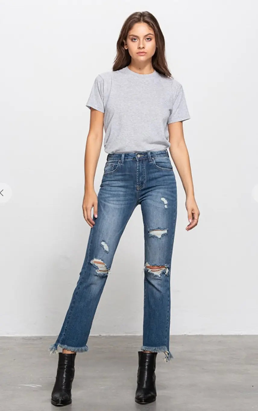 Insane Gene Elsa Crop Bootcut Jeans