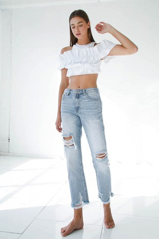 Insane Jean High-waist Straight Jeans