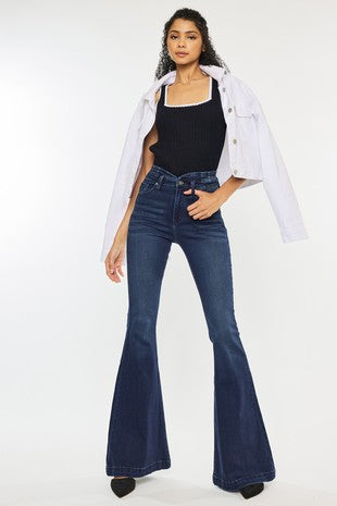 Kancan Medium Wash Flare Jeans