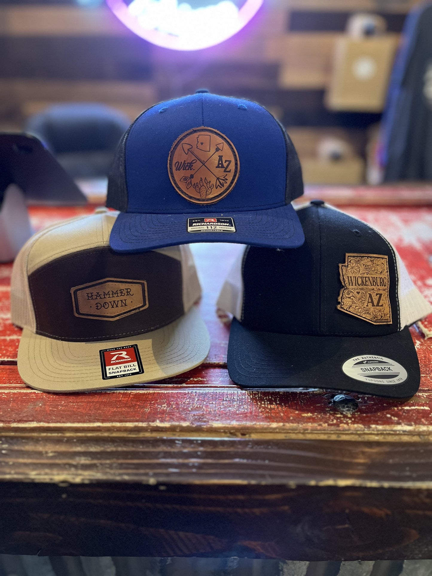 Leather Patch Caps