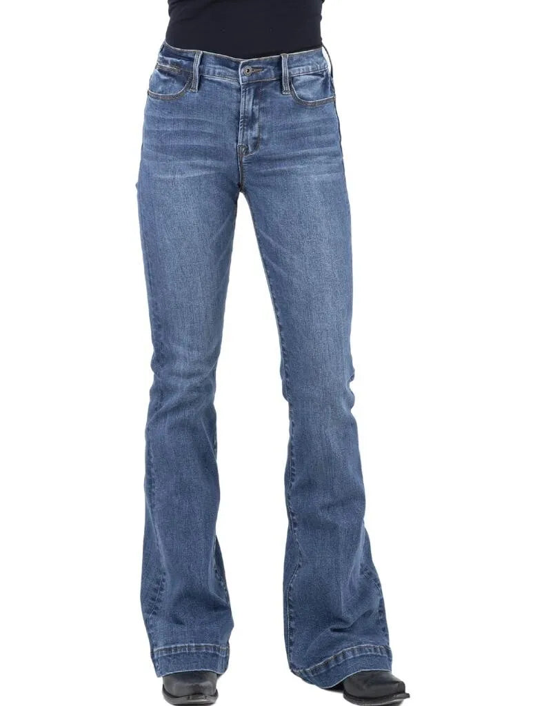 Stetson High-rise Flare Medium Wash