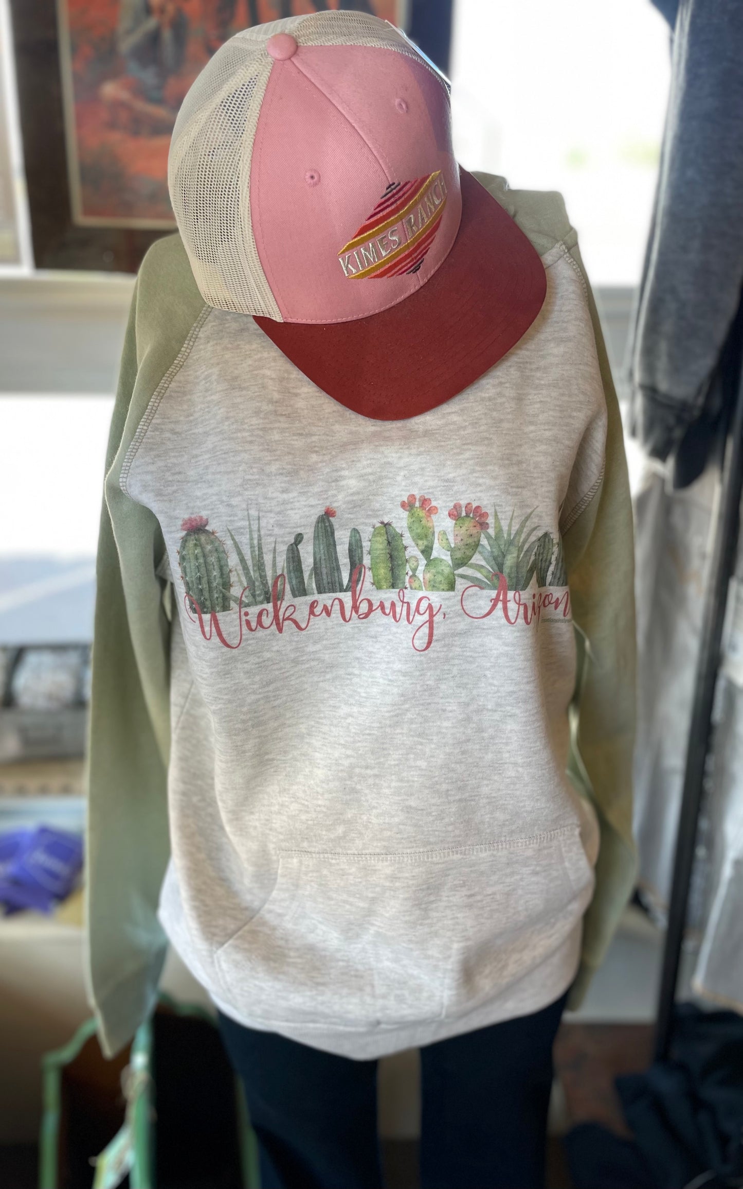 Saguaro Blooming Cactus Hoodie