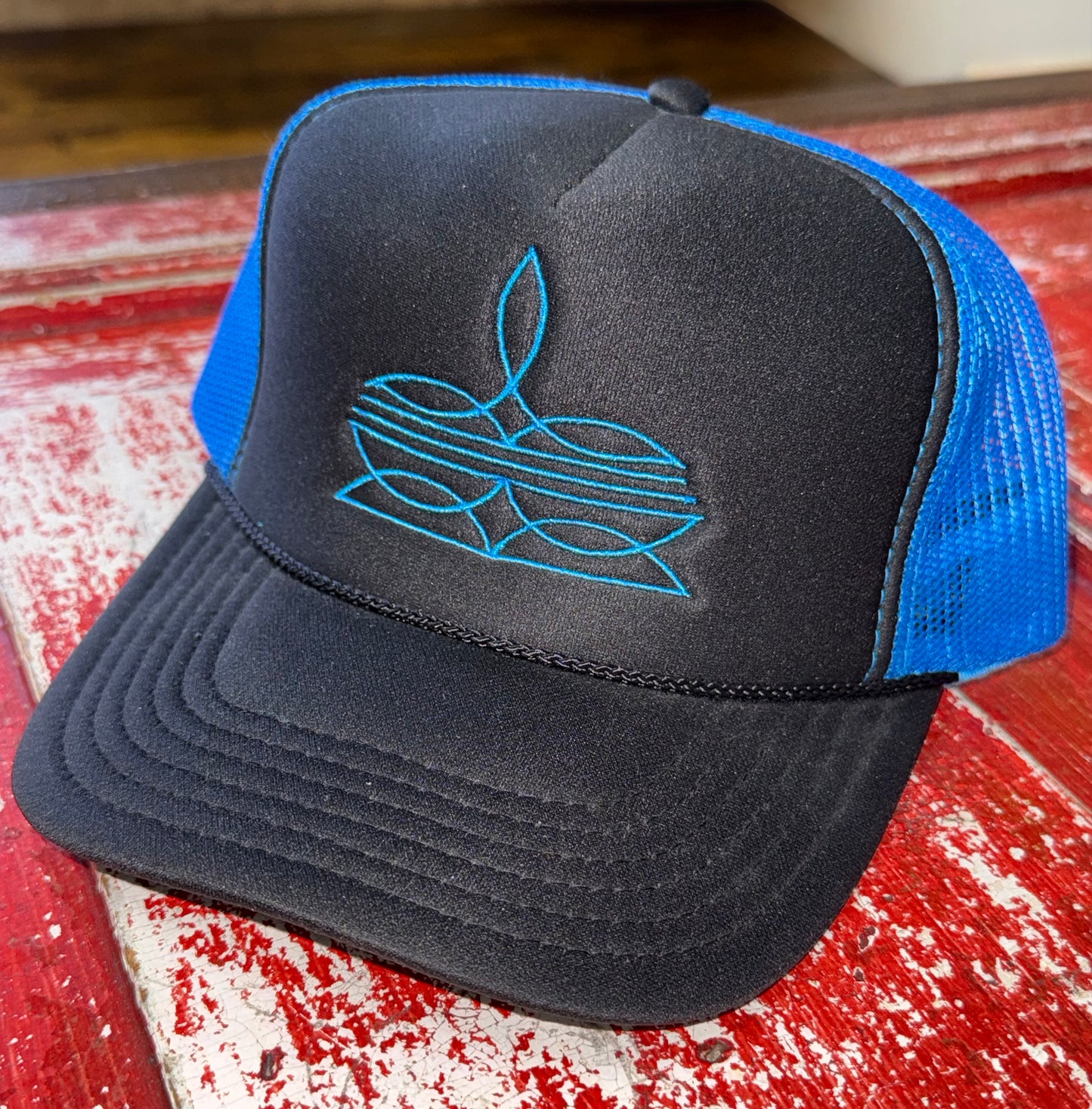 Boot Stitch Embroidered Foam Trucker Hats
