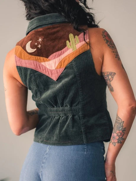 Classic Rock Couture Corduroy Vest