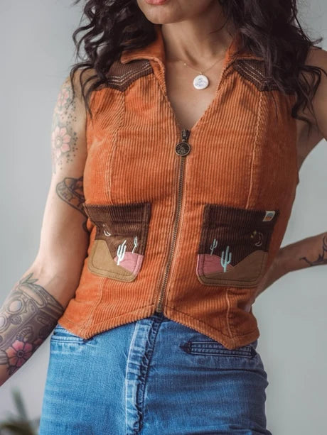 Classic Rock Couture Corduroy Vest