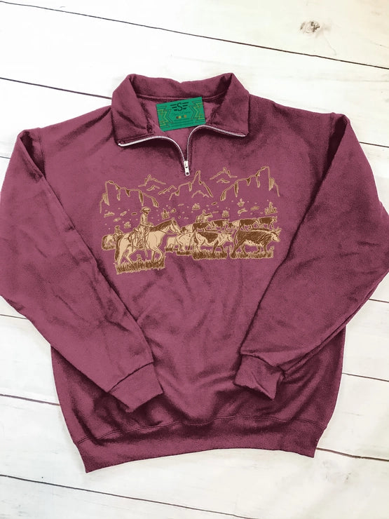 Women's Quarter Zip Sweatshirts