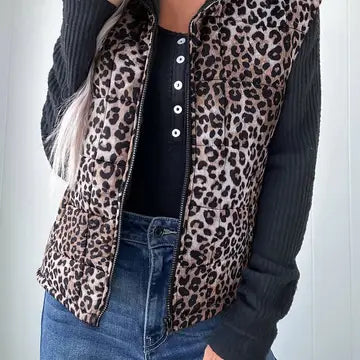 Wickenburg Arizona Puffy Cheetah Vest
