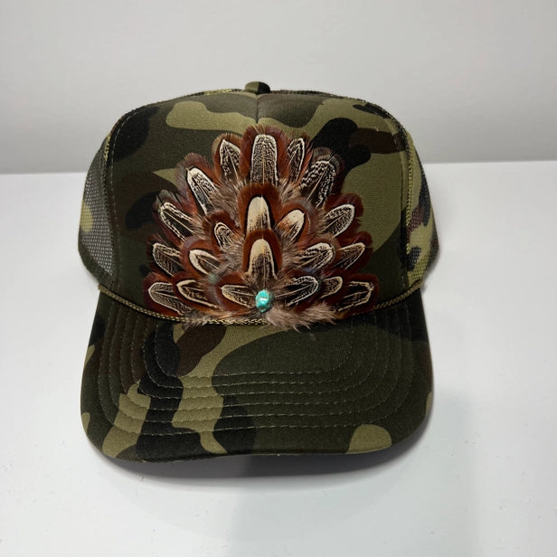 Feather Trucker Caps