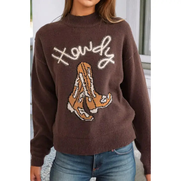 Howdy Boot Sweater