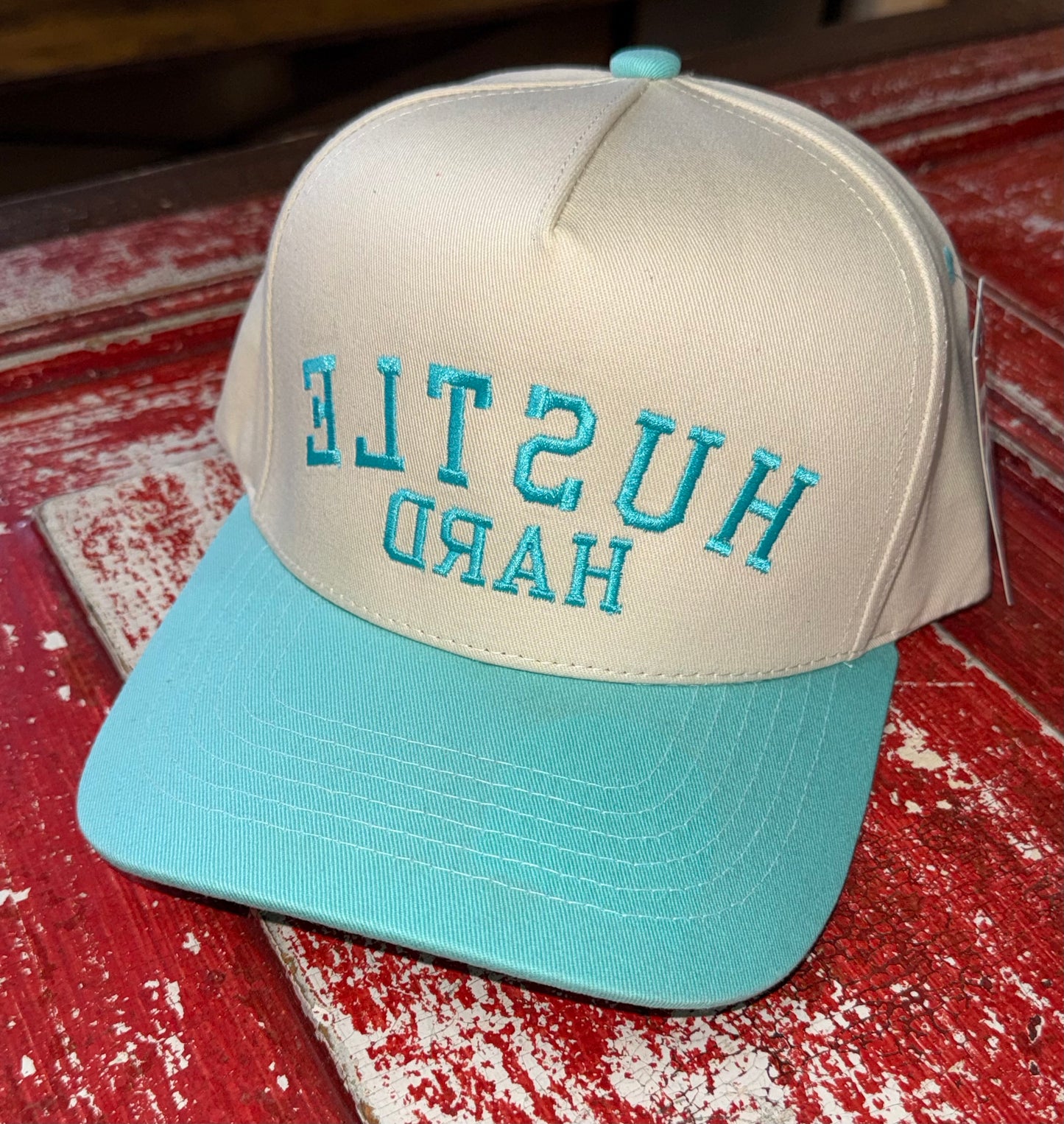 Hustle Hard Embroidered Hats