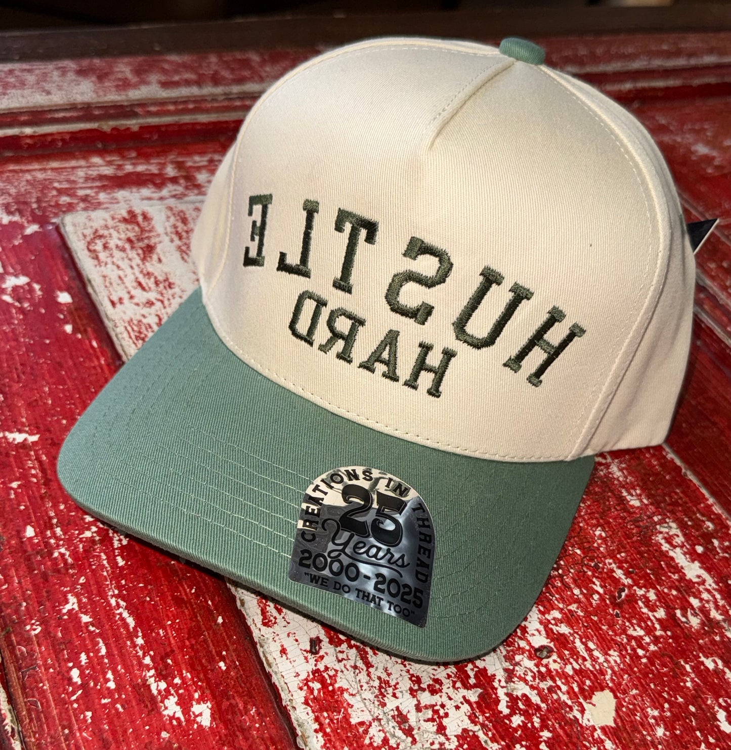 Hustle Hard Embroidered Hats