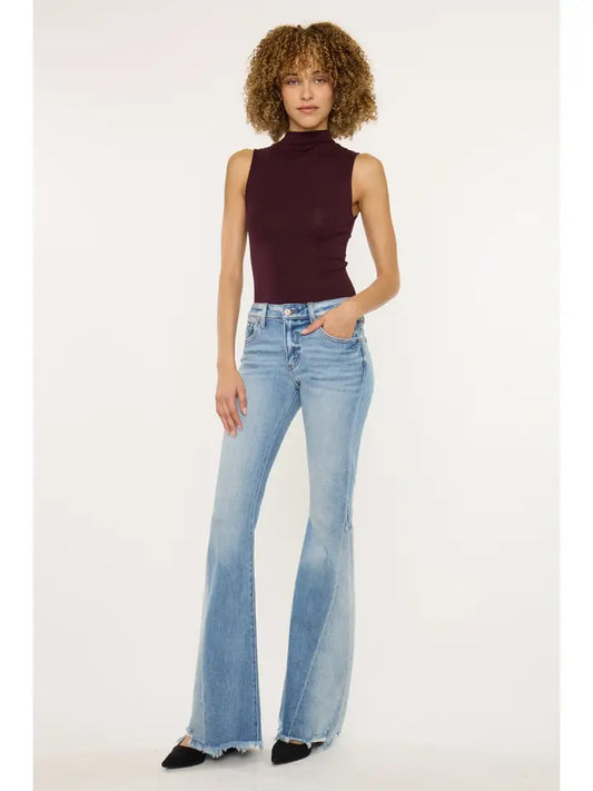 Kancan Mid Rise Flare Jeans