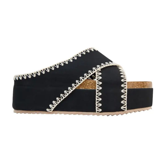 Nina Crisscross Platform Wedge