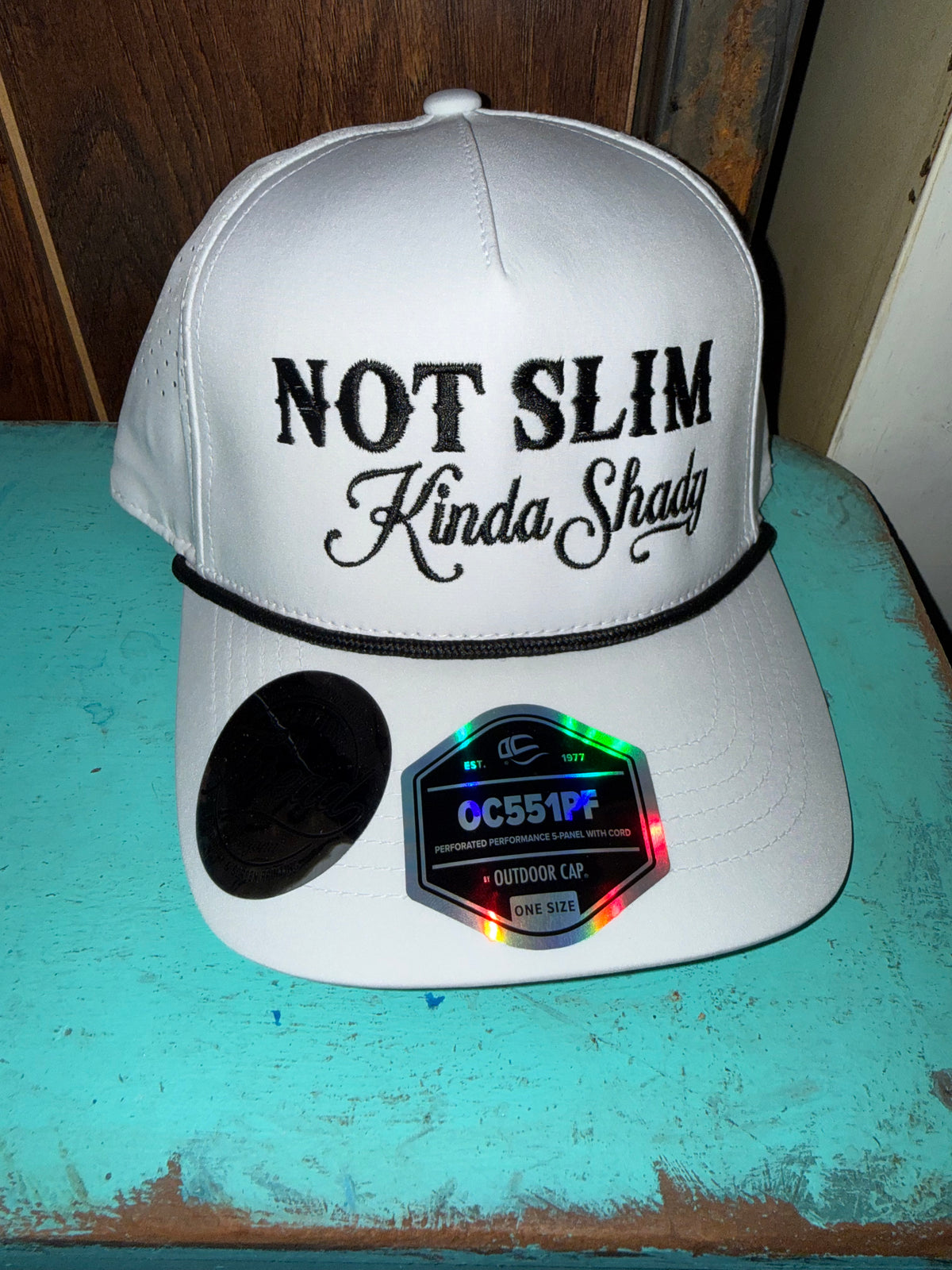 Not Slim Kinda Shady Embroidered Hats