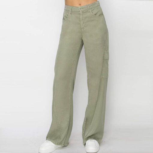 Risen High Rise Tencel Cargo Pants