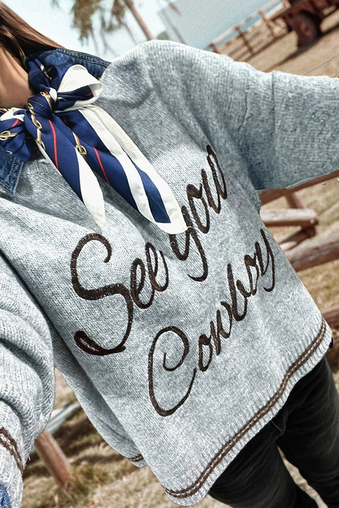 See You Cowboy Sweater