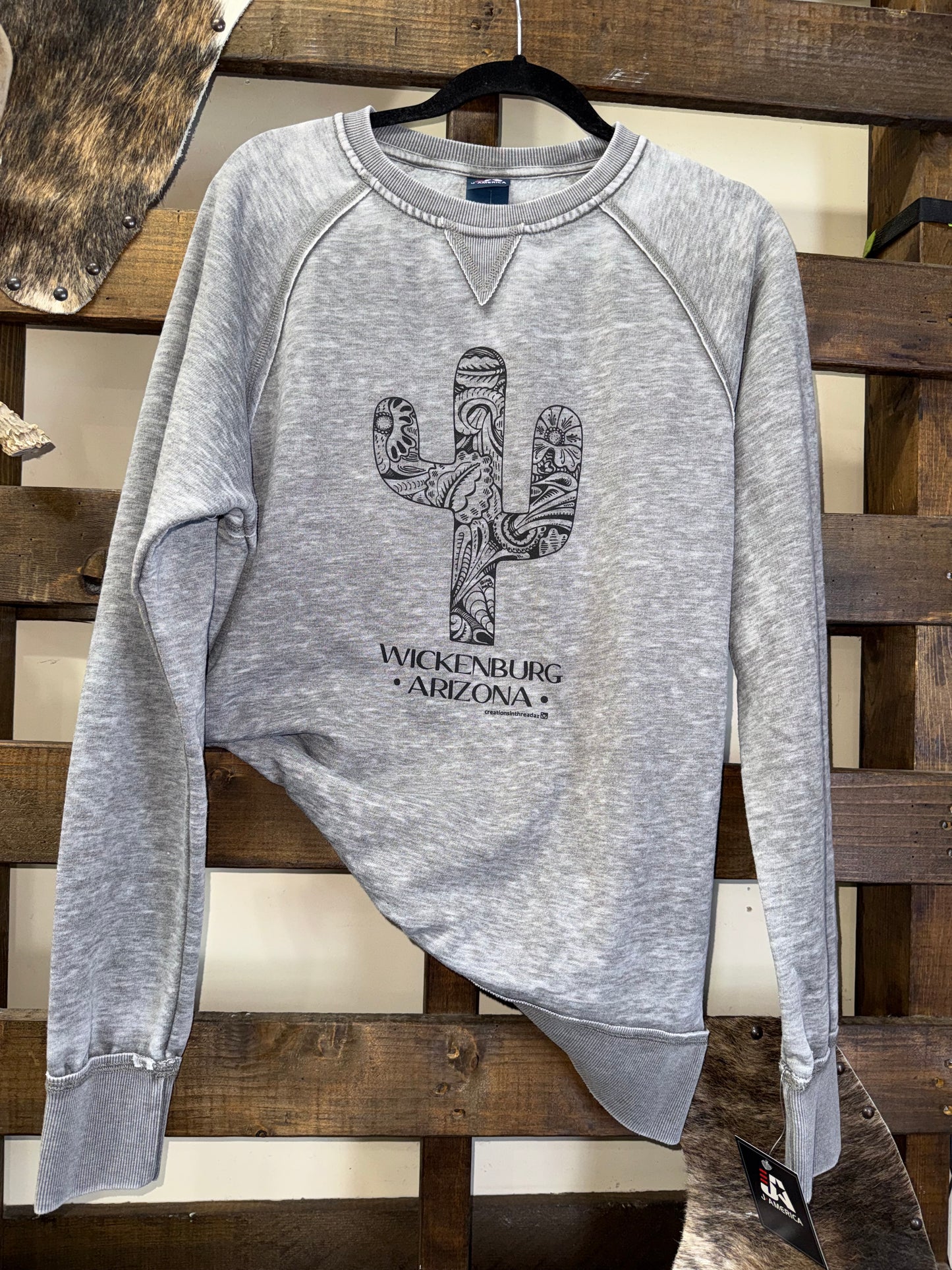 Tooled Cactus Sweatshirt