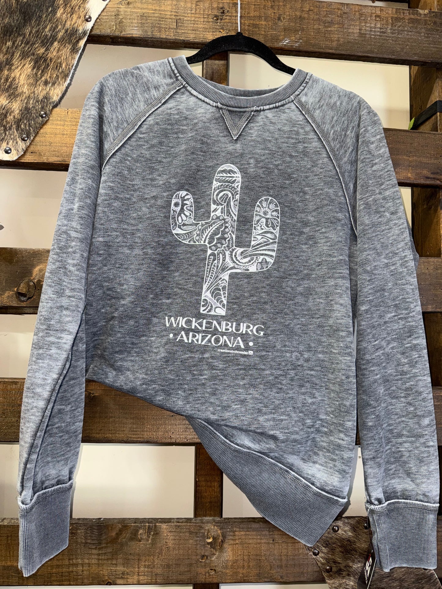 Tooled Cactus Sweatshirt