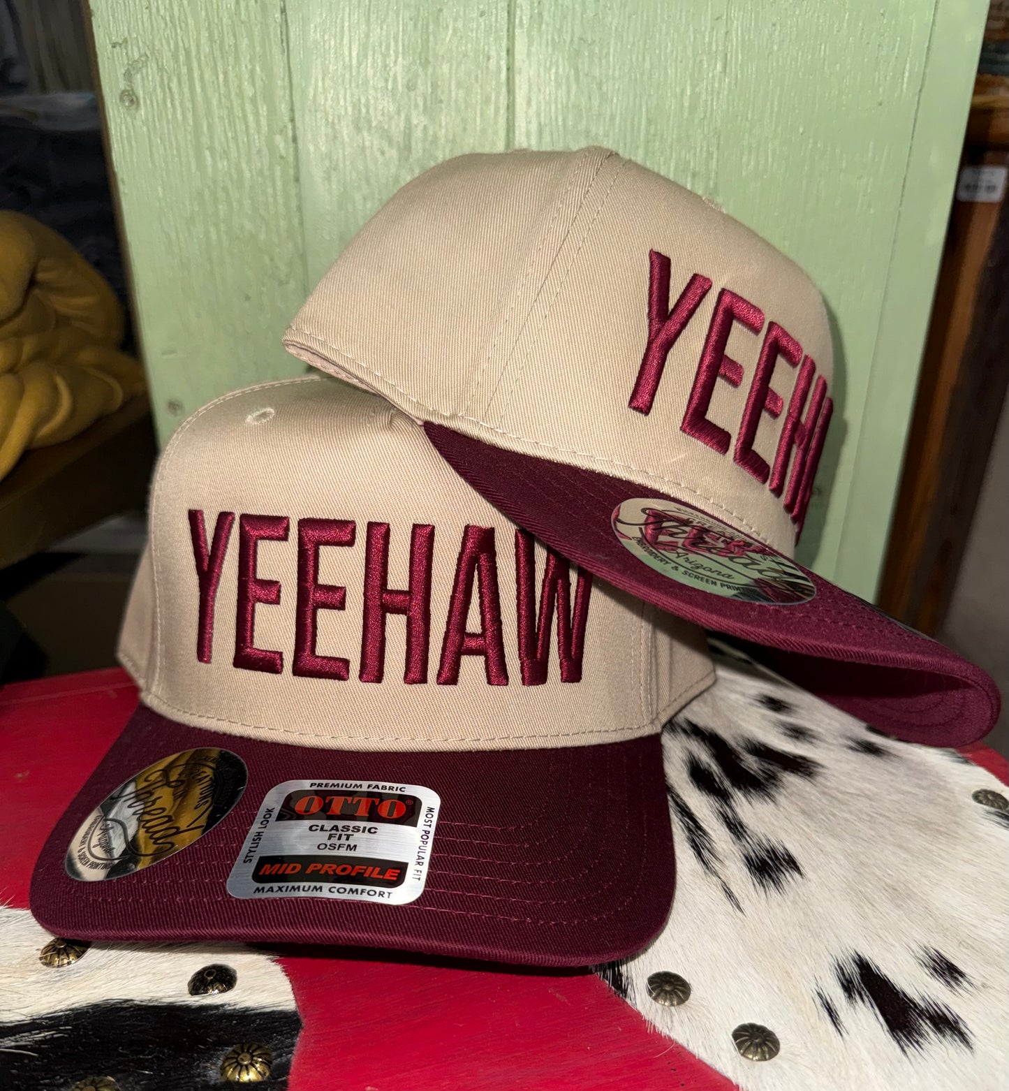 Yeehaw Puff Embroidered Hats