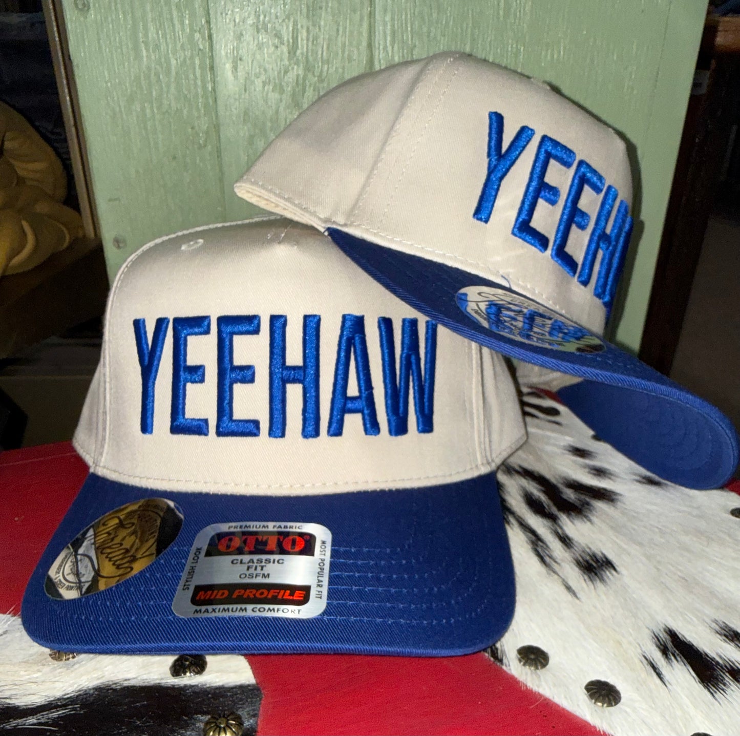 Yeehaw Puff Embroidered Hats