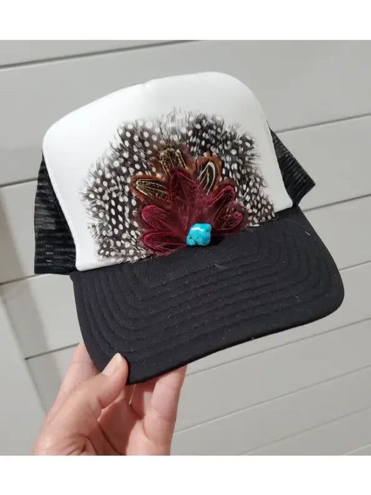 Feather Trucker Caps