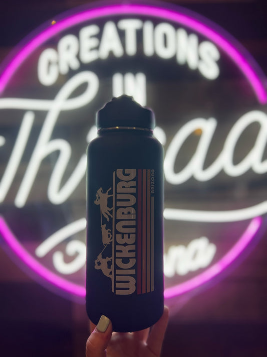 Team Roping Water Bottle