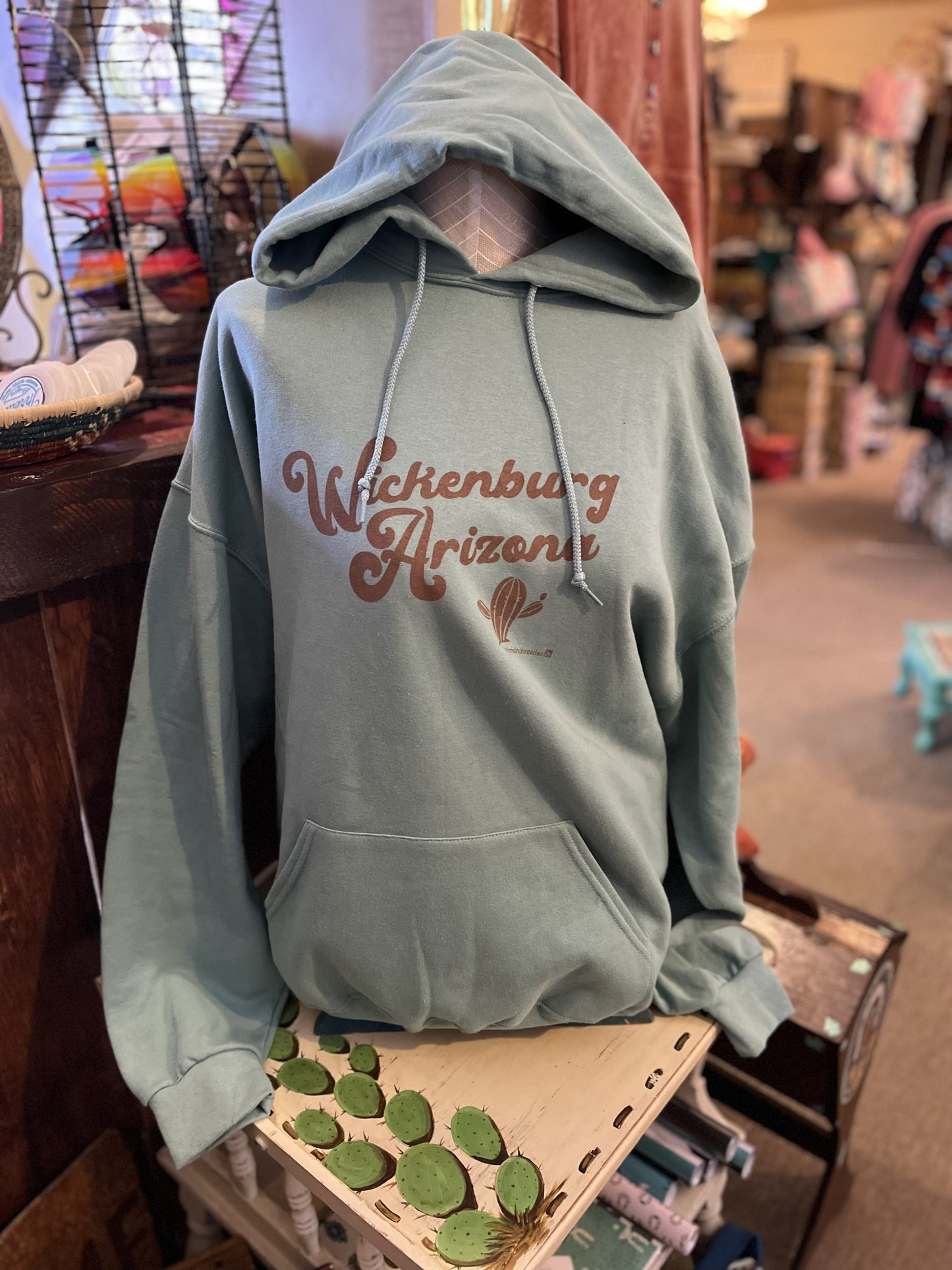 Wickenburg Sweatshirts with Small Cactus